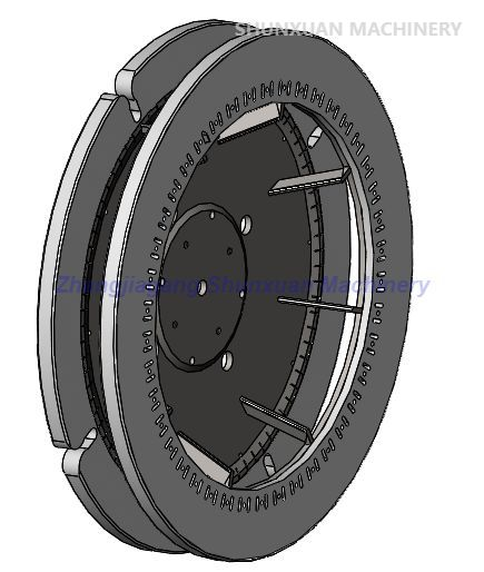 Disque de coupe pour la ligne de production de fibres de base en polyester