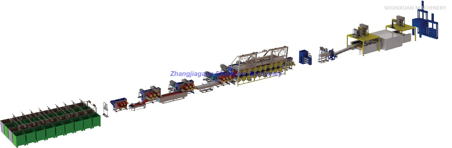 Machines de fabrication de fibres de base en polyester 